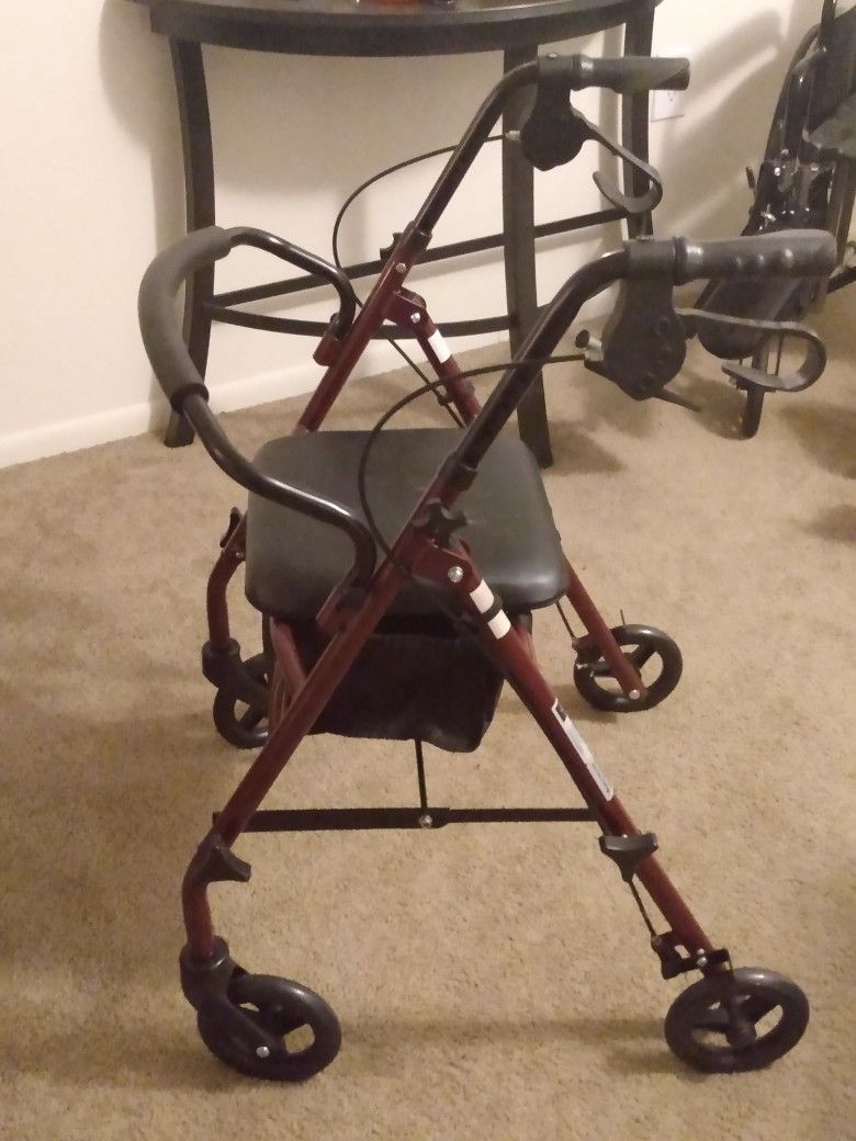 Adult Rolling Seated Walker