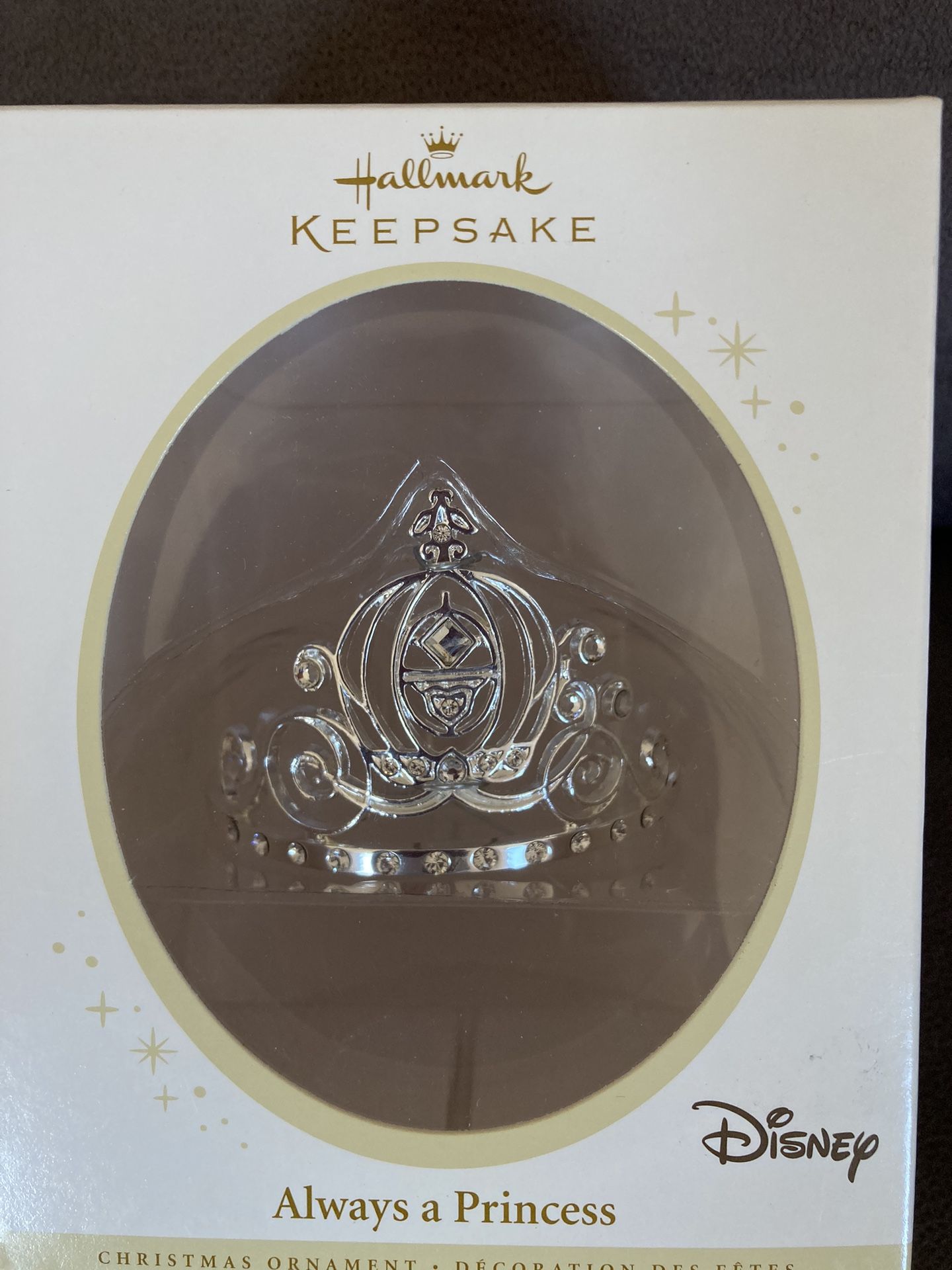 Hallmark Disney Ornament Cinderella Always A Princess Crown 