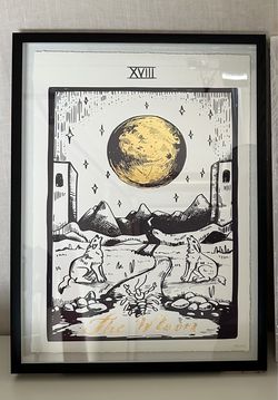 The Moon Tarot Card Framed Art Print