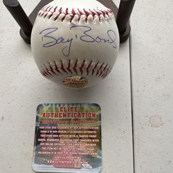BARRY BONDS SIGNED RAWLINGS BASEBALL AUTOGRAPHED W/COA (PIRATES, GIANTS) - 654