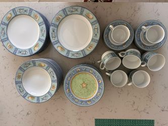 NEW STUDIO NOVA “MYSTIC BAY” Dinnerware set service for 12-60 pieces inc. soup bowls