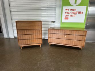 Vintage walnut dressers