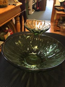 Antique bowl with sauce holder