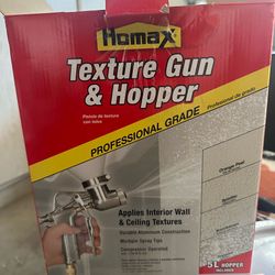 Gun & hopper for drywall texture