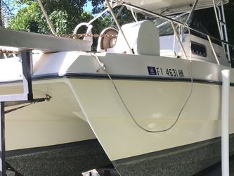 1996 Seacat Catamaran 25’ Twin Honda 150’s