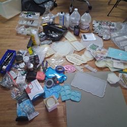 HUGE LOT OF RESIN MAKING SUPPLIES