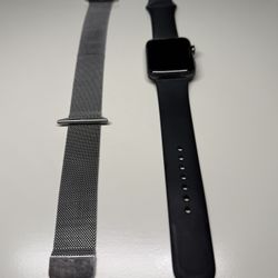 Apple Watch Series 4 + Silicone And Chain Metal Band 