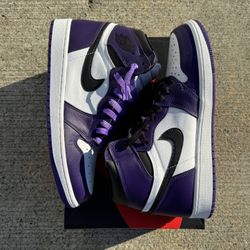 Jordan 1 Court Purple