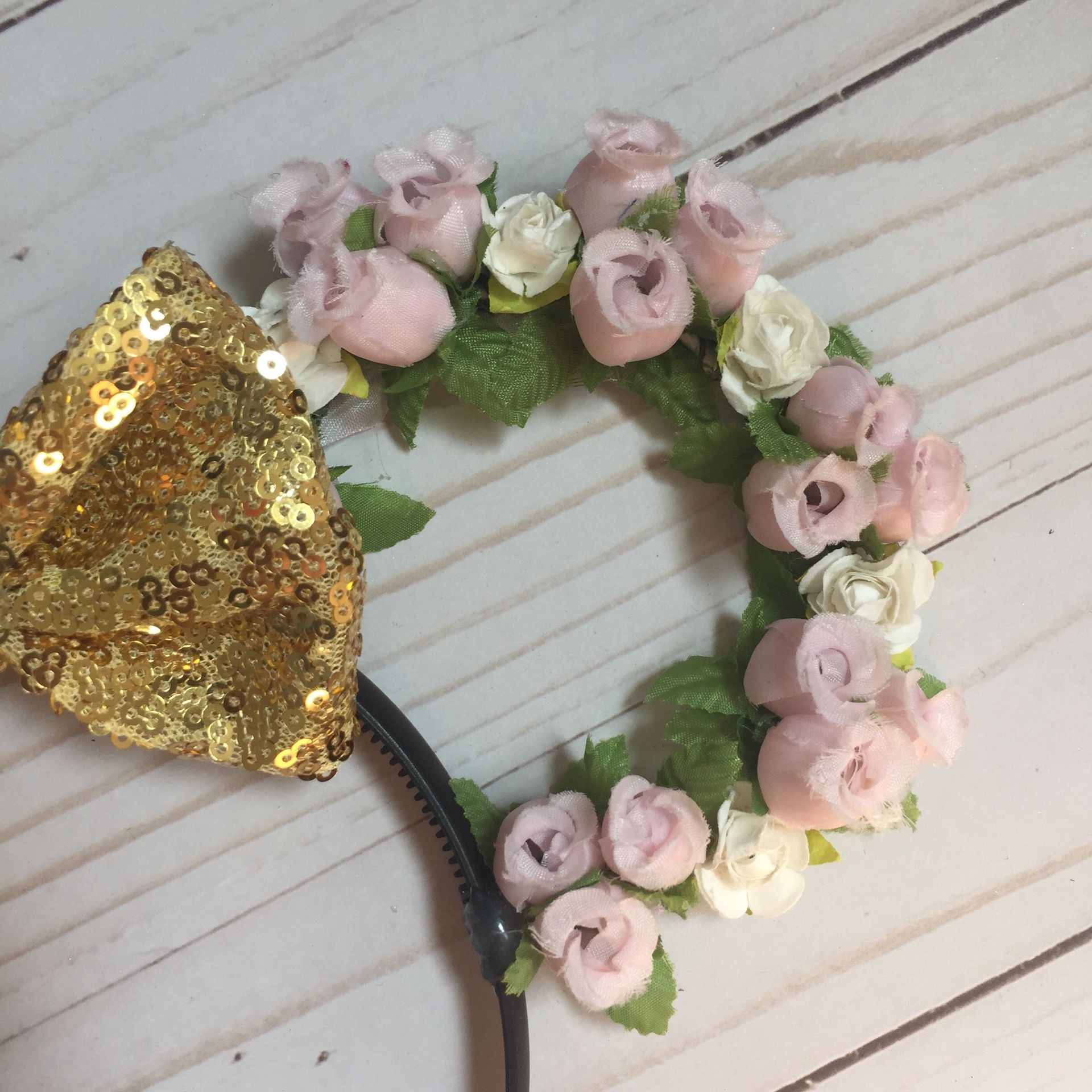 Floral Wire Minnie Mouse Ears