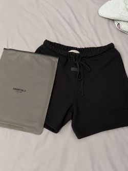 Black essentials shorts size medium