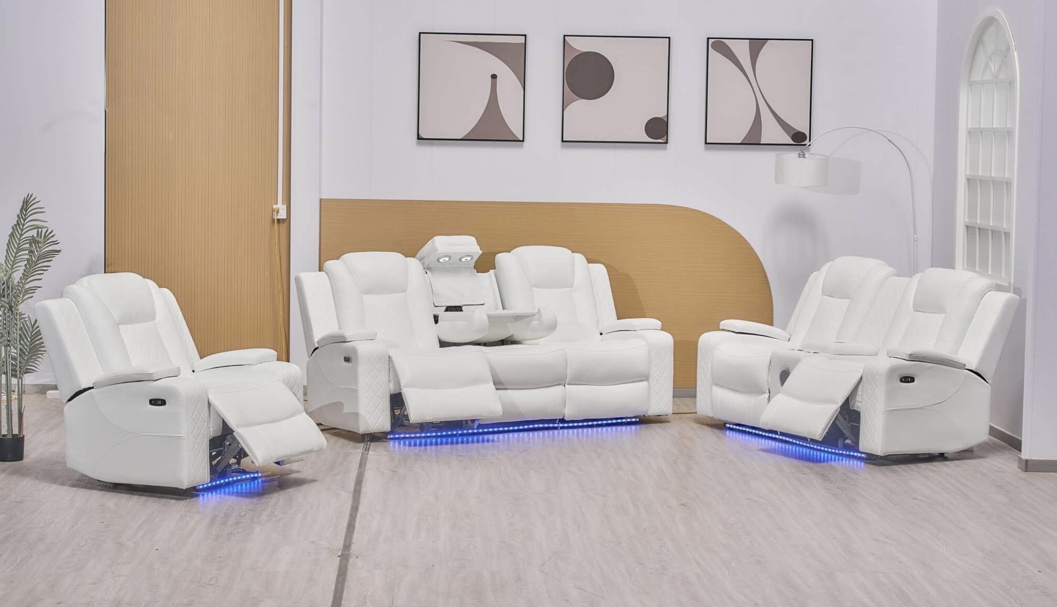 SOFA & LOVESEAT recliner SET - Juego De Recliinables Blanco 🤍🤍🤍🤍