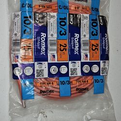 25ft Of 10/3 Electrical Wire