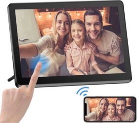 Digital Photo Frame WiFi 8 Inch Digital Picture Frame 16GB Storage FHD 1080P IPS Rotate Touch Screen Auto Slideshow Share Photos via App, Email, Cloud