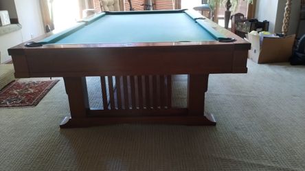 9 Foot Brunswick Mission Pool Table Billiards