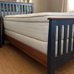 Bed frame, Box Spring And Mattress 