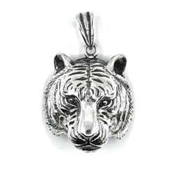 Tiger Head 925 Sterling Silver Pendant