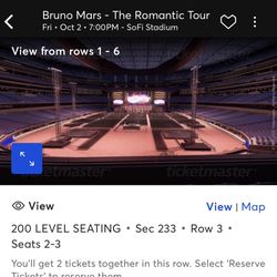 Bruno Mars Concert Tickets