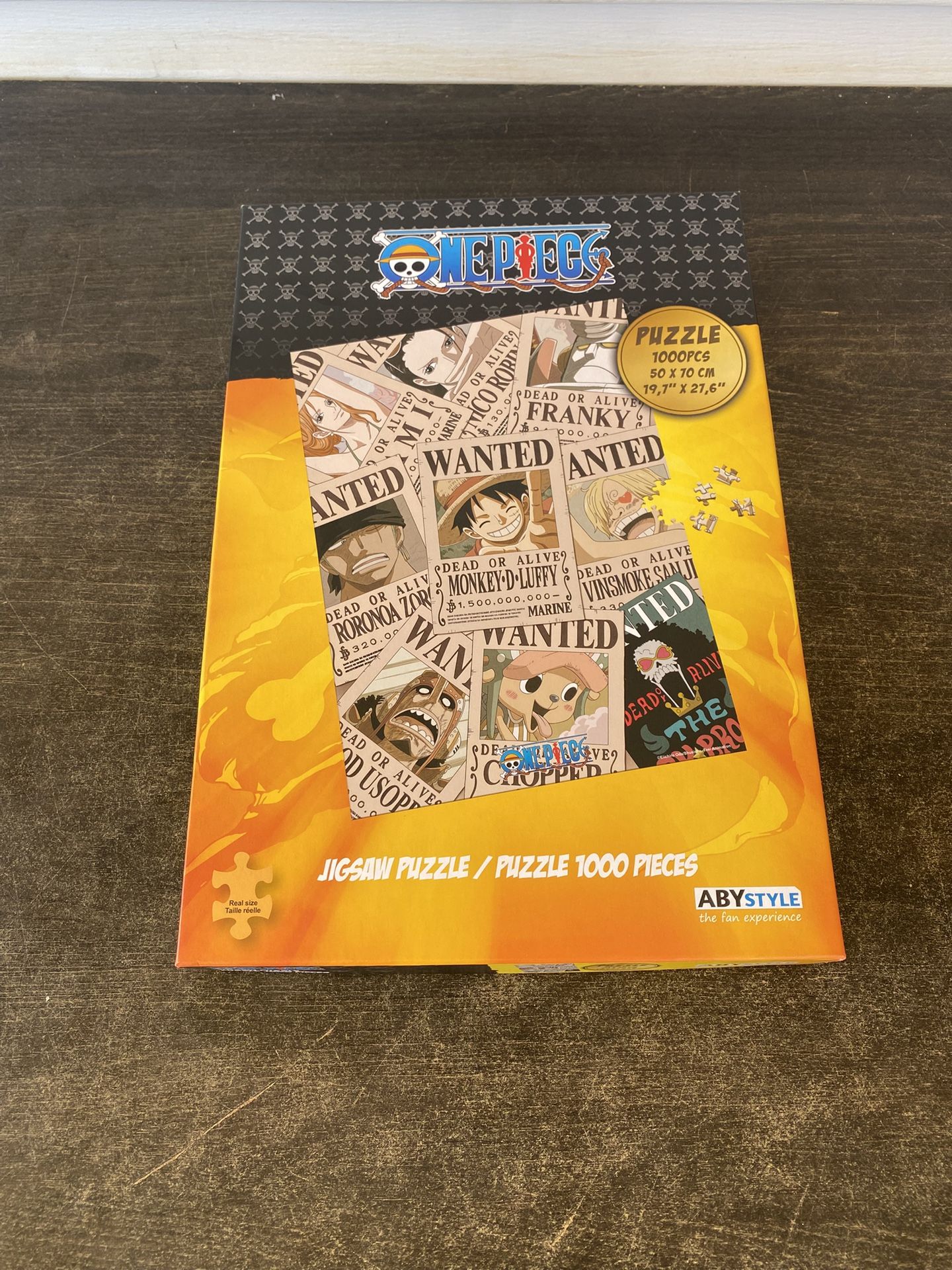 OFFICIAL ONE PIECE WANTED POSTER 1000 PIECE JIGSAW PUZZLE NEW AND BOXED