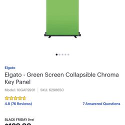 Elgato Collapsible Green Screen $115