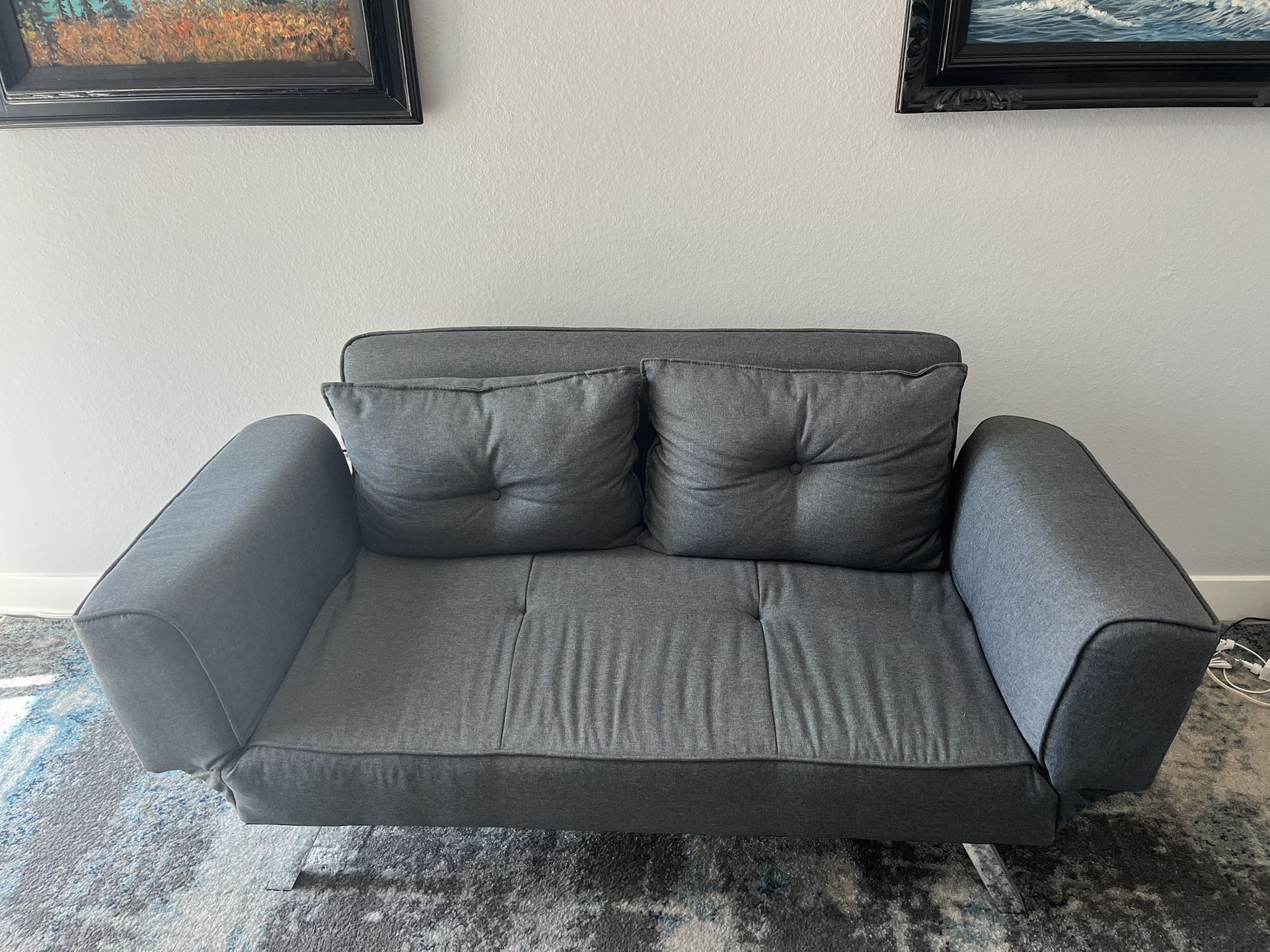 Gray Sofa - Extends For Napping 