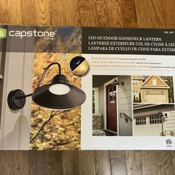 Capstone LED Outdoor Gooseneck Lantern - New in Box