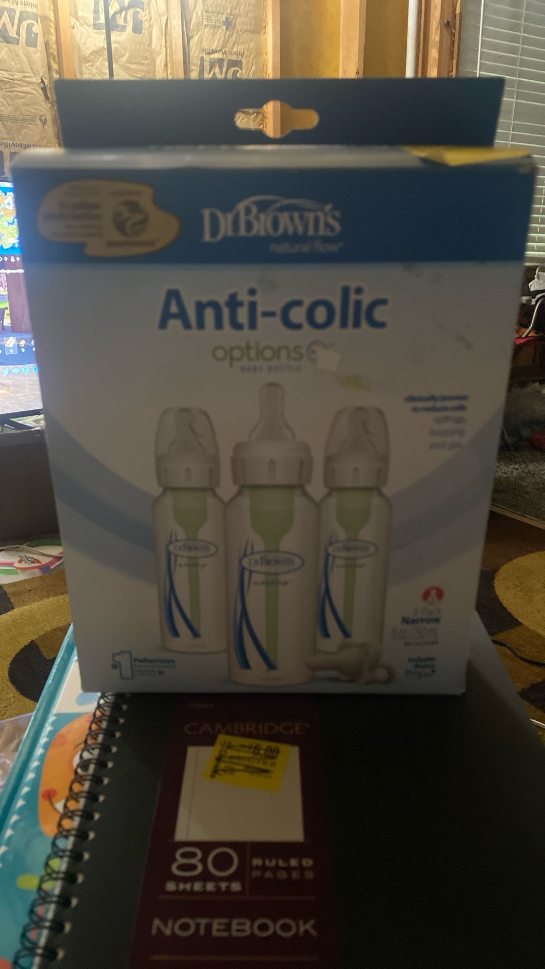 Dr. Brown's Natural Flow Anti-Colic Options+ Baby Bottles - 3 Pack, Narrow, 8oz/250mL
