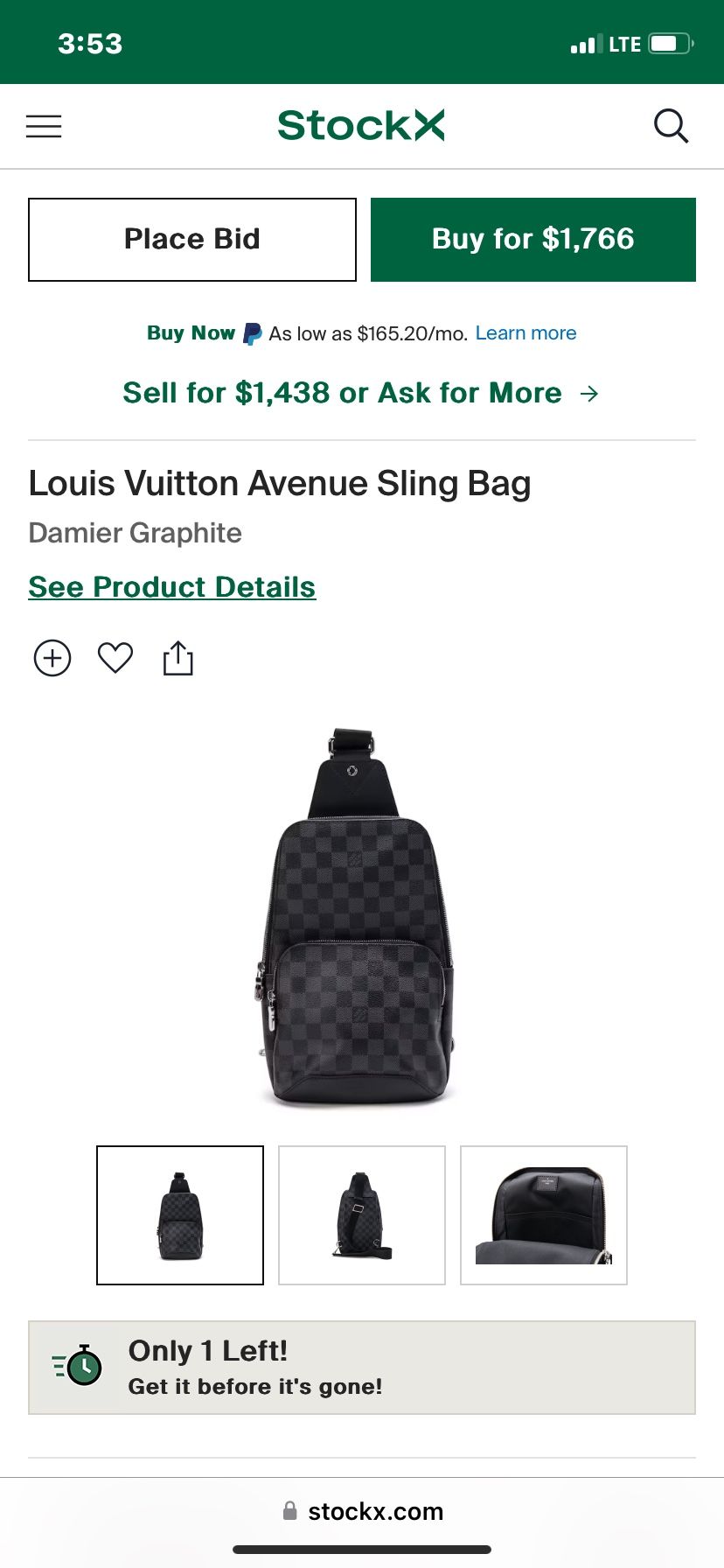 Louis Vuitton Sling Bag Unisex