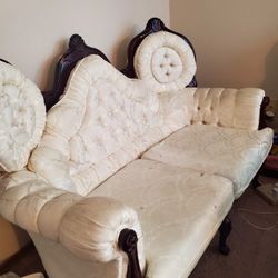 Formal Cherry Hardwood Fabric Chair/Sofa