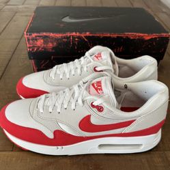 Nike Air Max 1 86 OG Big Bubble Sport Red Mens Size 9
