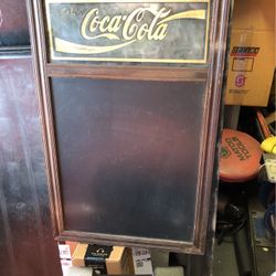 VINTAGE COCA - COLA  BLACKBOARD 