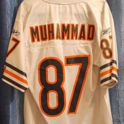 Chicago Bears Size M Reebok #87 MUSHIN MUHAMMAD "ONFIELD AWAY" Jersey MINT CONDITION!😇Please Read Description.