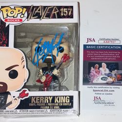 KERRY KING SIGNED AUTOGRAPHED SLAYER FUNKO POP ROCKS #157 FIGURE JSA COA RARE!