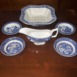 Blue Willow *Wood And Sons Dishes”