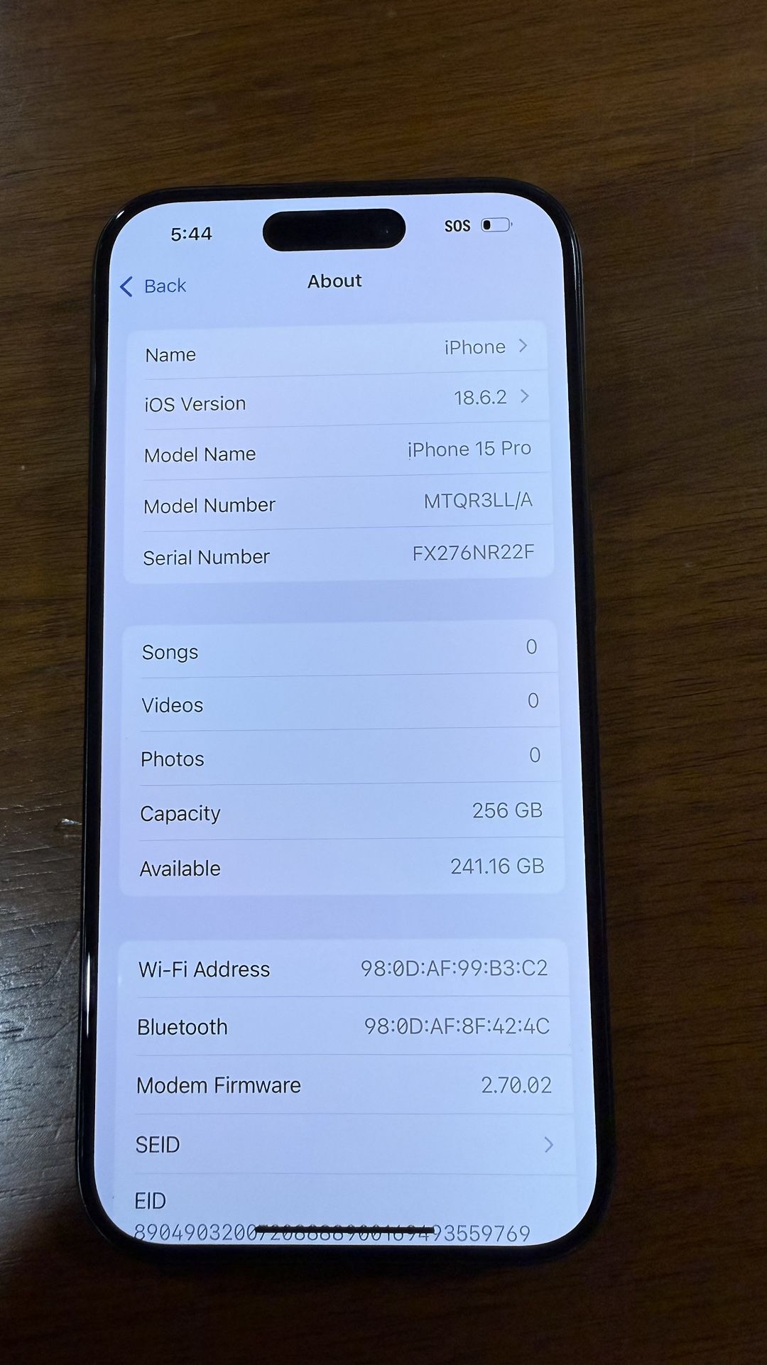 15 Pro 256 Gb Unlock 