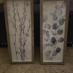 Set Of Floral Art Pictures