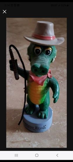 Sombado Belle Alligator Cowboy Figurine