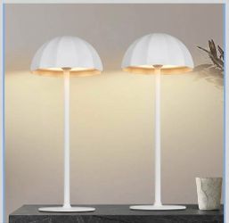 Outdoor/indoor 2Pack Cordless Table Lamps Rechargeable 14in new