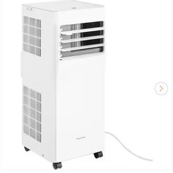 5,000 BTU (DOE) Portable Air Conditioner Cools 250 sq. ft. with Dehumidifier in White