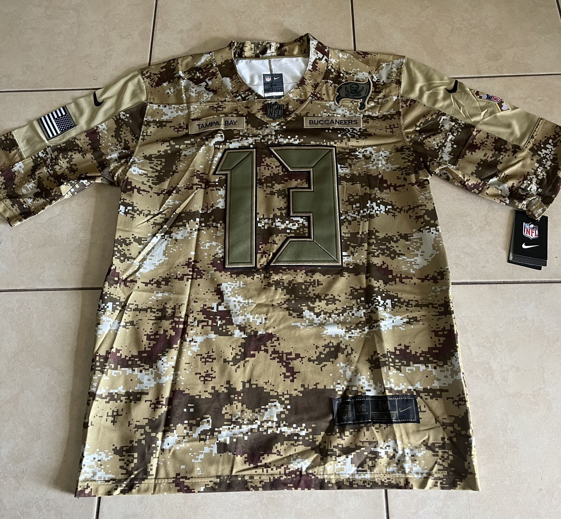 Mike Evans #13 Nike Salute To Service Desert Camo Jersey New With Tags for  Sale in Riverview, FL - OfferUp