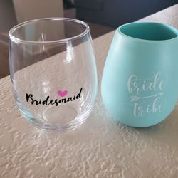 Wine Glasses - Bridesmaid, Bride Tribe