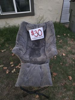 comfy chair with ottoman $30