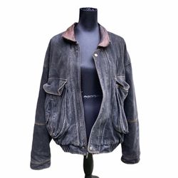 Vintage Heavy Denim Levi’s Winter Jacket Size L 