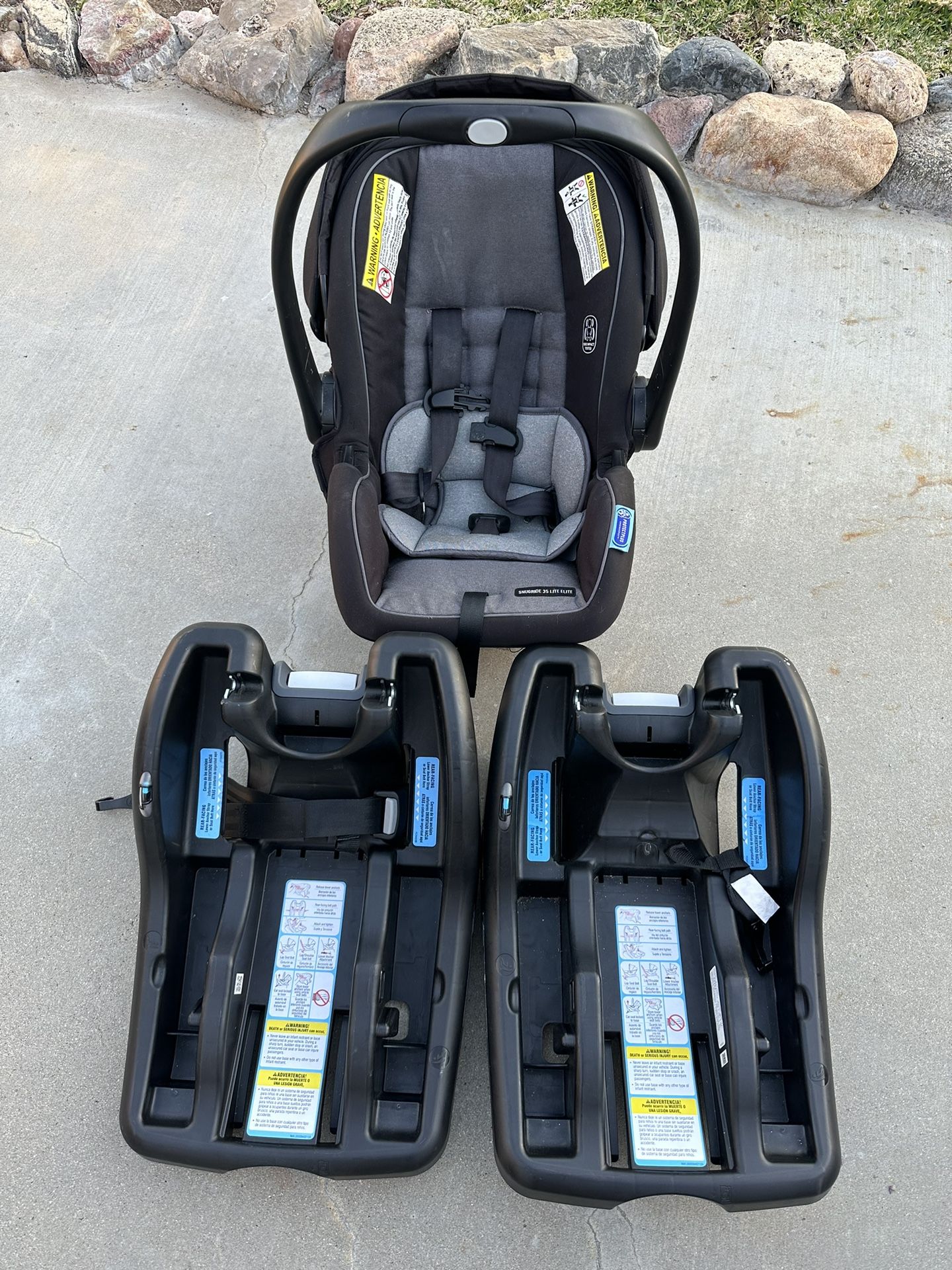 Graco Infant/baby Car Seat With 2 Bases