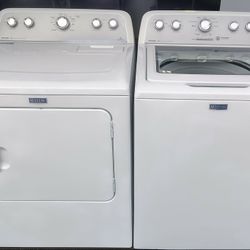 Excellent Condition! Maytag Bravos Heavy Duty Super Capacity Washing Machine & Electric Dryer Set!