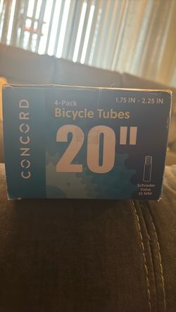 4 pack of 20” unopened bicycle tubes