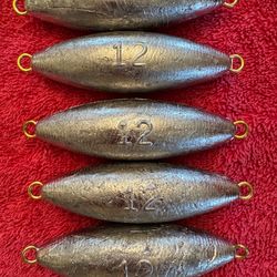 Fishing sinkers set up 5 for 12oz