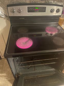 Electric Range Stove with Glass Cooktop