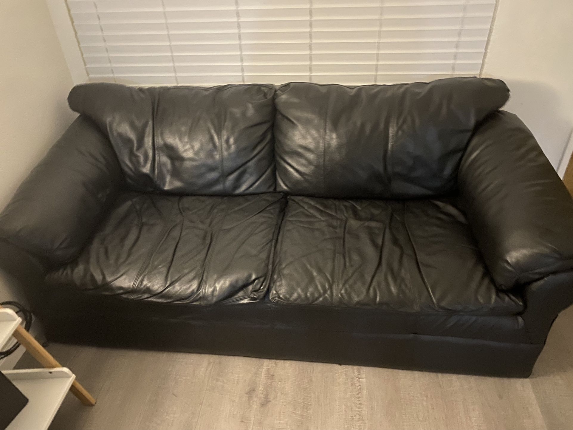 Black Leather Couch