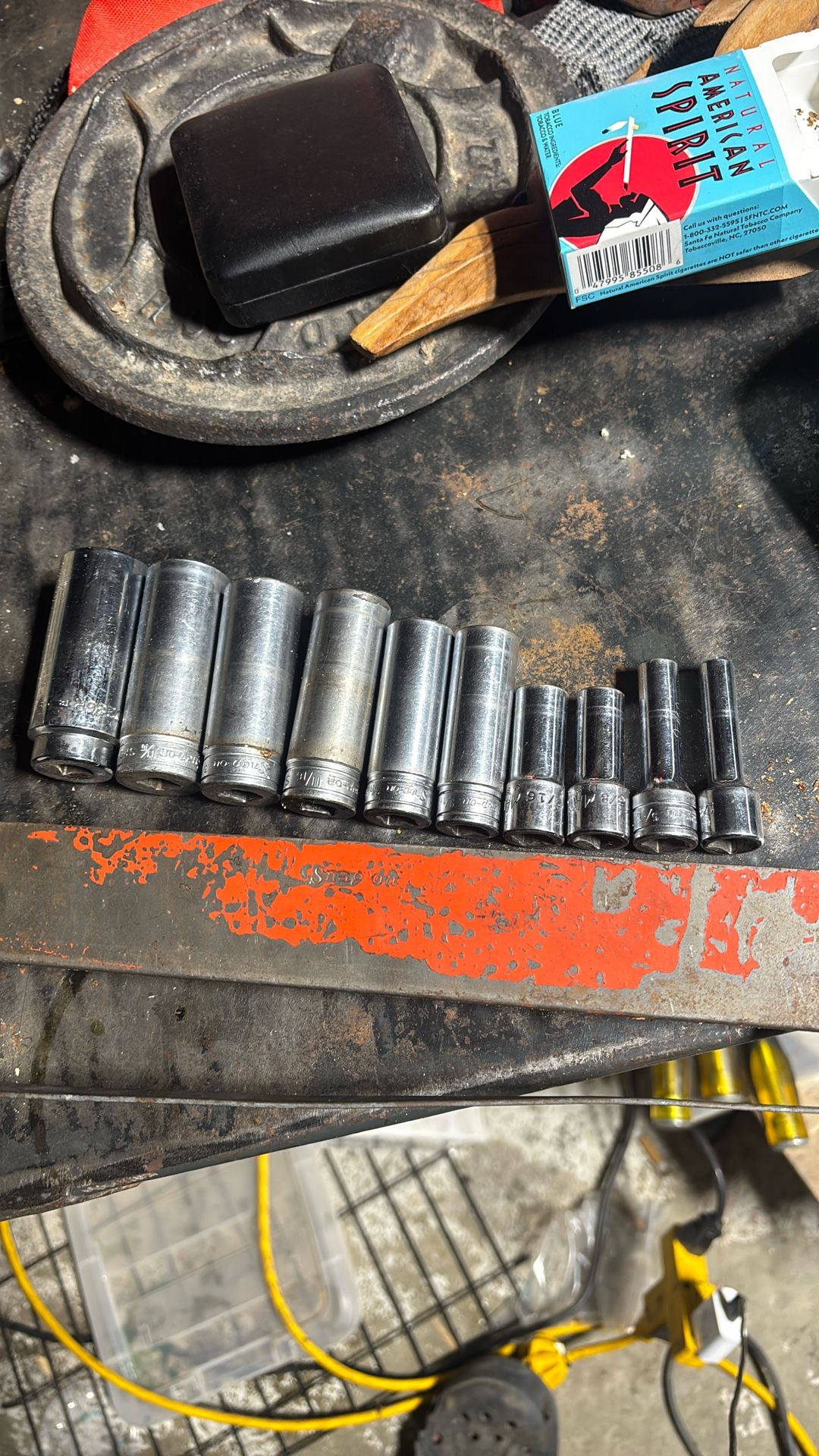 Snap-on Tools 3/8 Chrome Deep Vintage Sockets 1/4 -7/8 Skip 1/2 Some MAC