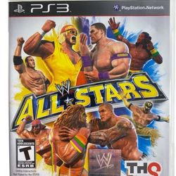 PS3 WWE All Stars Sony Playstation 3 W All Stars with Case and Manual USA